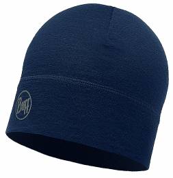 Merino wool 1 Layer hat  Solid Navy